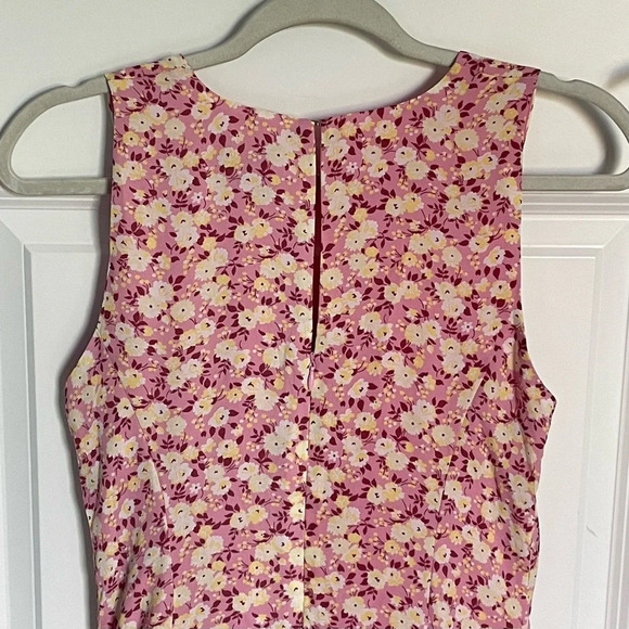 New! Ann Taylor Pink/Yellow Floral Fit & Flare Dress nwt 28398 - Picture 9 of 15
